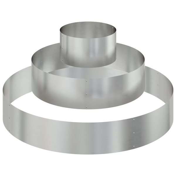 Fém Virágcserép Galvanizált acél Ø 120 cm Tartós Nagy virágcserép