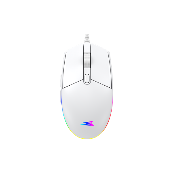 BARACUDA BGM-112W CRAB-W vezetékes gamer egér, 3600 DPI, fehér (BC BGM-112W)