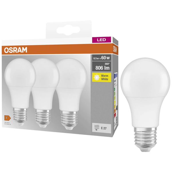 OSRAM BASE CLASSIC A 60 FR LED lampa s paticí E2