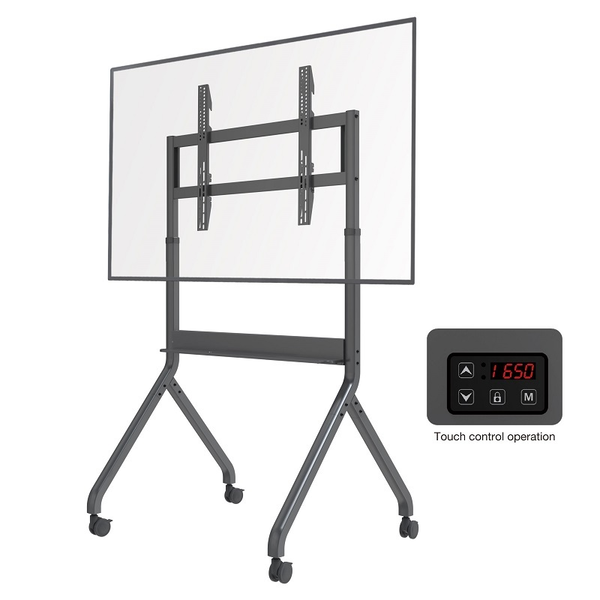 North Bayou P220G 60"-100" TV/Monitor Gurulós Motoros Padlóállvány - Szürke