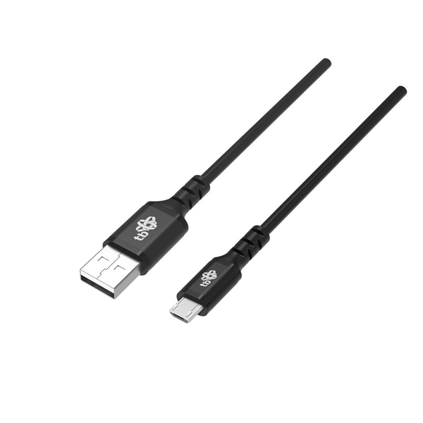 TB Micro USB-B apa - USB-A apa 2.0 Adat és töltő kábel - Fekete (2m)