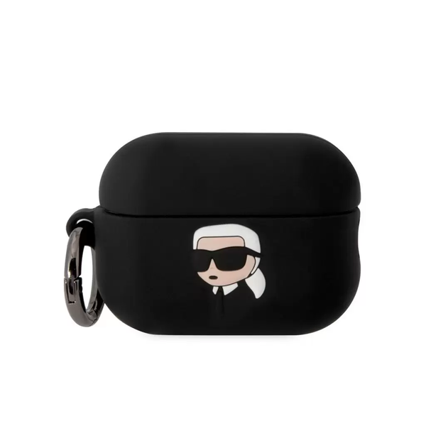 Karl Lagerfeld tok fekete (KLAP2RUNIKK) Airpods Pro 2 készülékhez