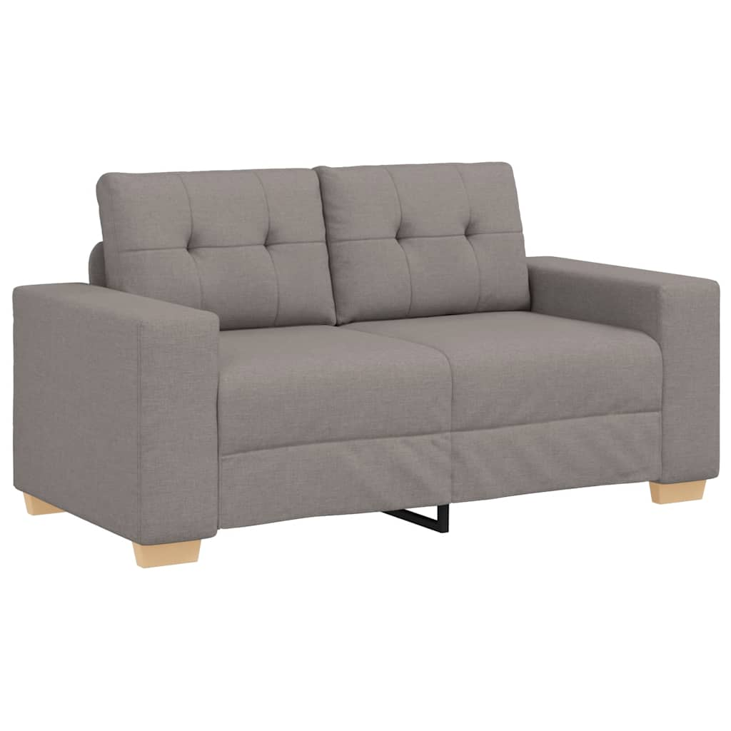 tópszínű szövet loveseat kanapé 120 cm (4105074)