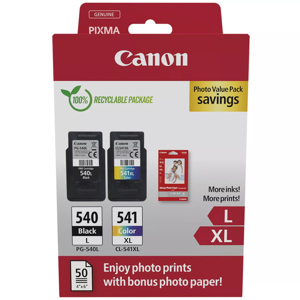 Inkoust Canon PG-540L/CL-541XL Ink Cartridge 5224B012 černá (black),