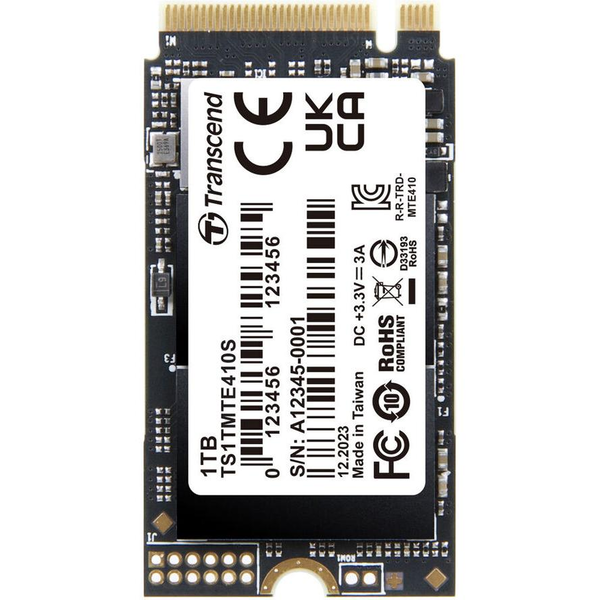 TRANSCEND 1TB M2 2242 PCIe Gen4x4 NVMe 3D TLC bez DRAM