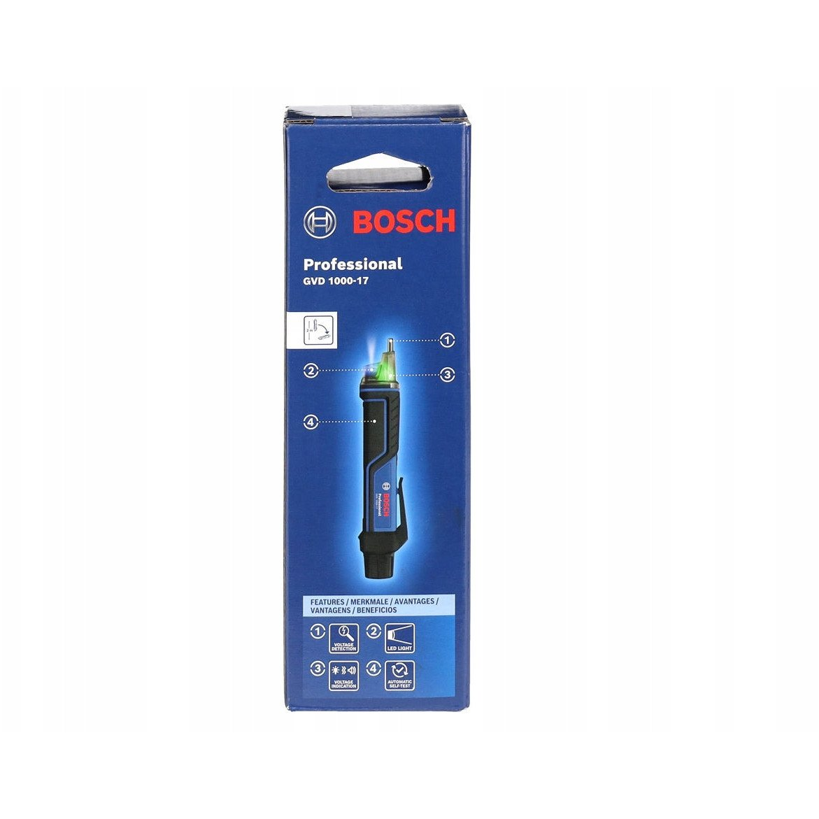 Bosch érintés nélküli feszültségkereső GVD 1000-17, CAT IV 1000 V (0601077000)