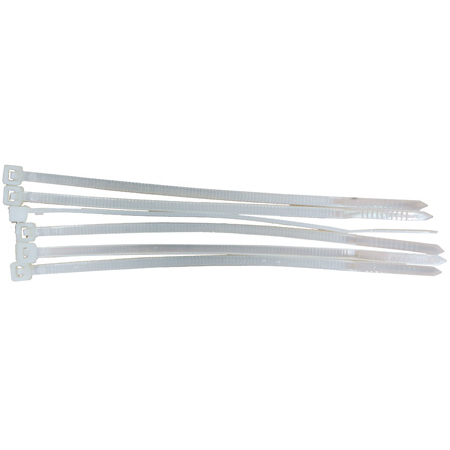 Mega Opaski zaciskowe 2,5x200mm białe 100szt. - 59220B