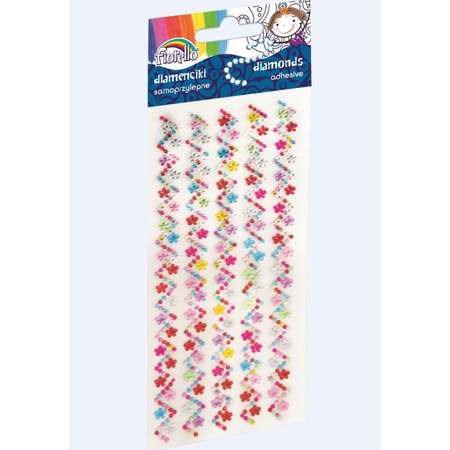 Öntapadós Kövek Fiorello GR-DS070 Gyémánthatású Vegyes Színek (309338)