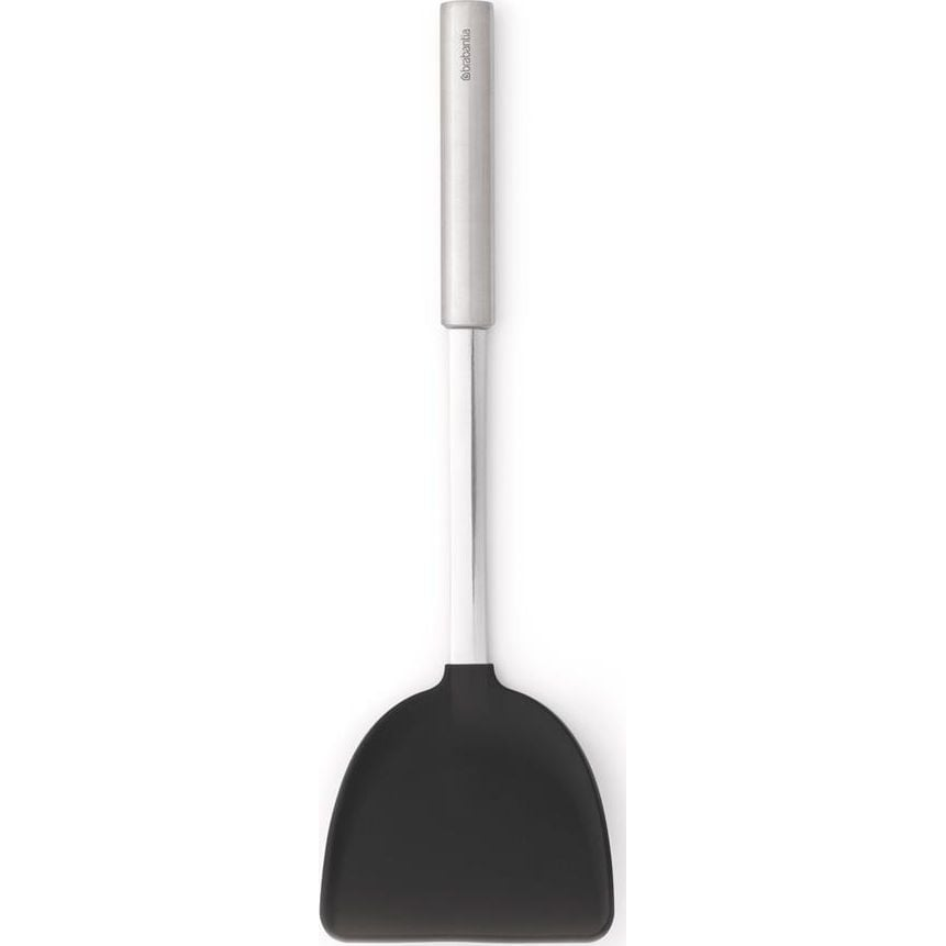 Brabantia Profile Cook & Serve wok spatula, tapadásmentes, hőálló, r.m. acél markolat, műanyag fej, selyem matt, fekete - 137549 (137549)