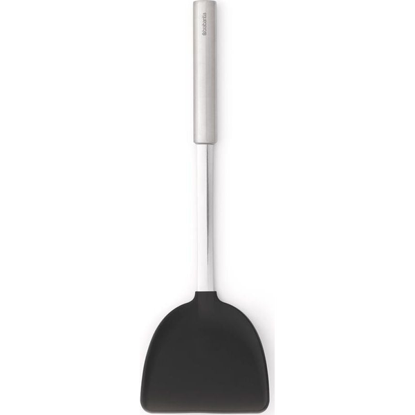 Brabantia Profile Cook & Serve wok spatula, tapadásmentes, hőálló, r.m. acél markolat, műanyag fej, selyem matt, fekete - 137549