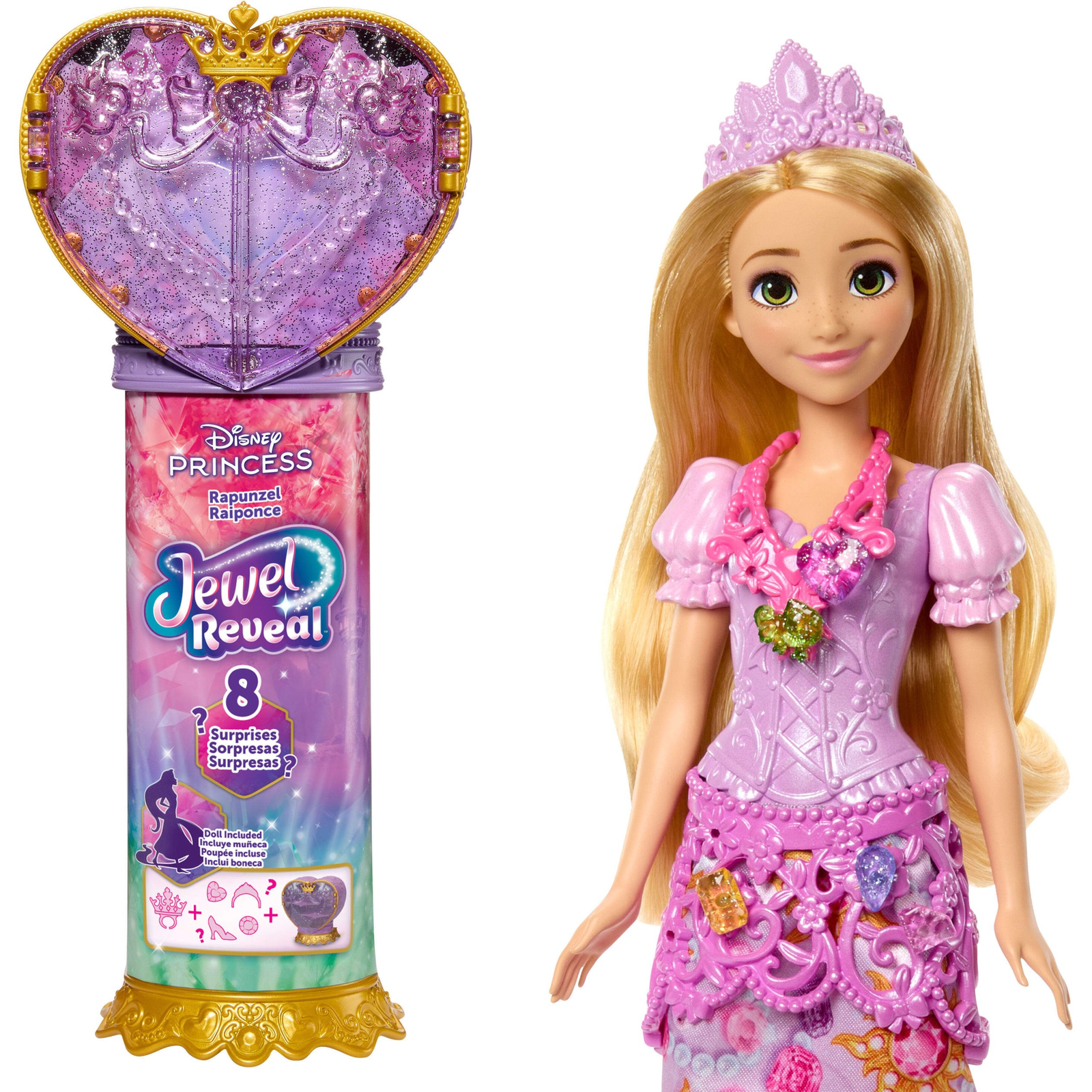 Кукла Рапунцел с изненади - Mattel - От серията Принцесите на Дисни — JLK28