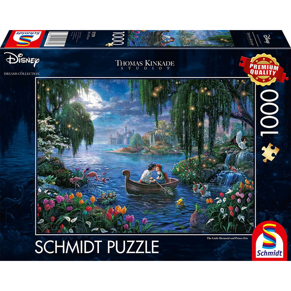 Schmidt Spiele Disney: A kis hableány és Eric herceg - 1000 darabos puzzle