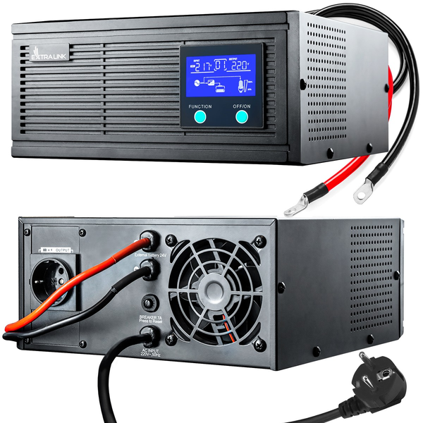 ExtraLink Piorun 3000VA / 2100W Power inverter (Akkumulátor nélkül)