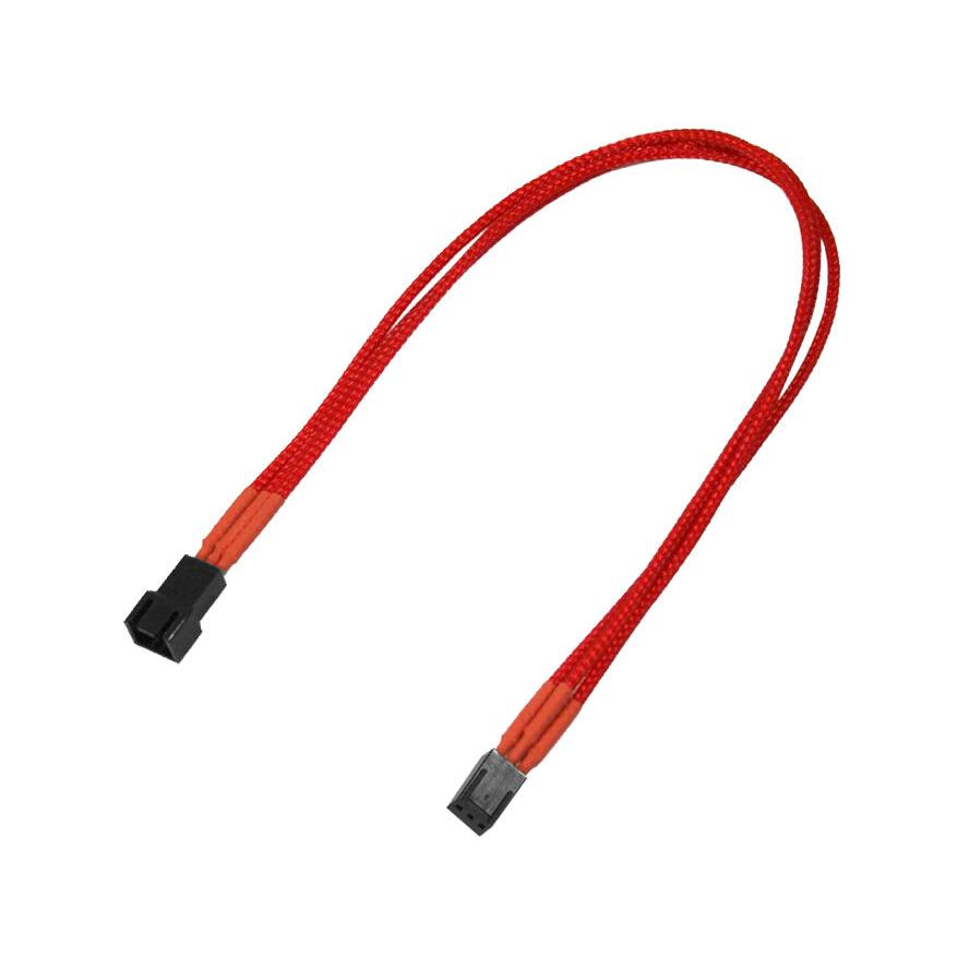 Kabel Nanoxia 3-Pin Verlängerung, 30 cm, Single, rot (NX3PV3ER) (NX3PV3ER)