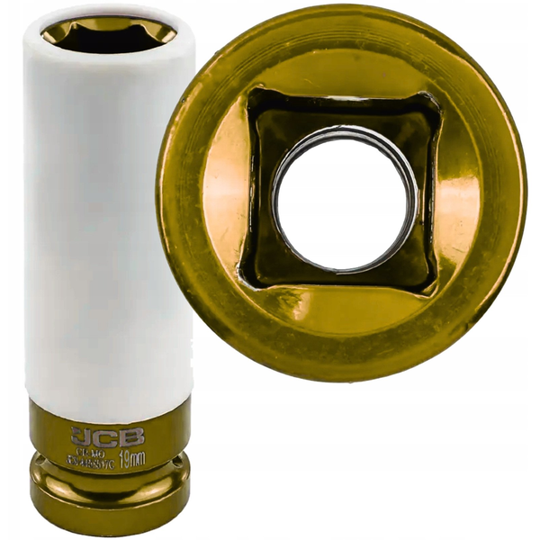 Nasadka głęboka do alufelg z tuleją zabezpieczającą 19mm 1/2" (6-kątna)