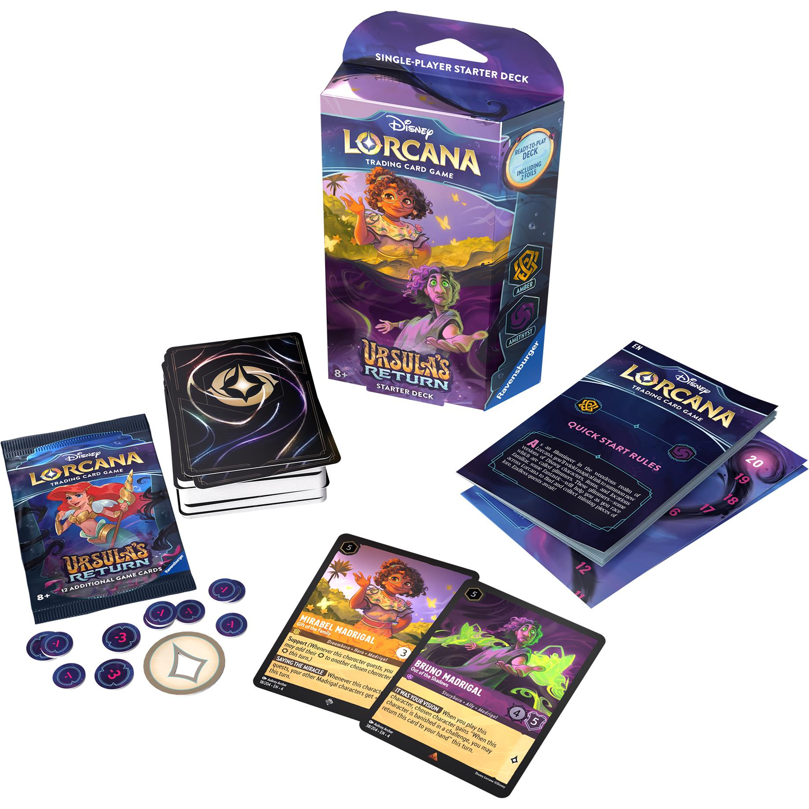 Disney Lorcana: Ursula's Return Starter Deck Amber & Amethyst (4050368983343)