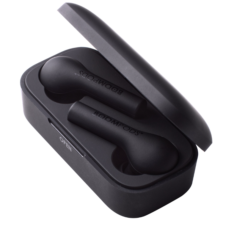 Boompods Bassline TWS Wireless Headset - Fekete (BTWSBK)