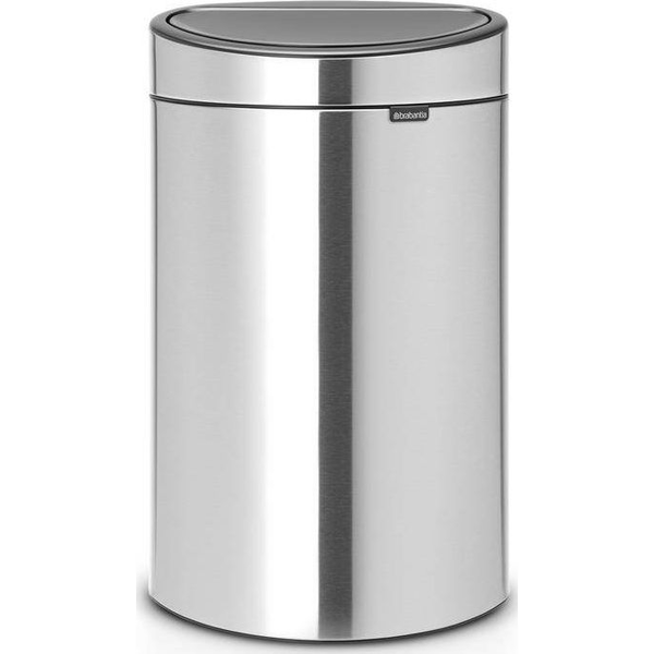BRABANTIA 112867 Touch Bin nyomófedeles szelektív kuka 23+10L r.m. acél