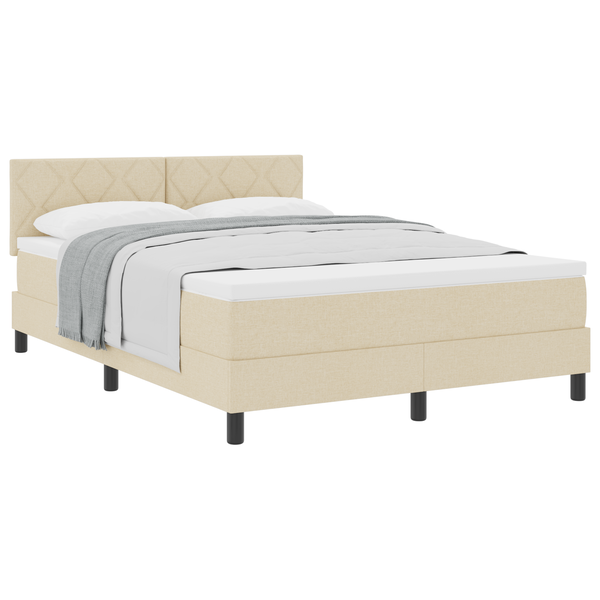 Boxspring Ágy Matracra Krém 140x200 cm Szövet