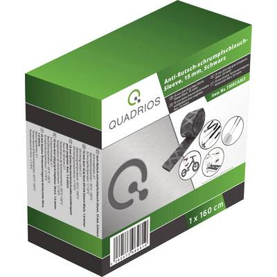 Quadrios 1908CA063 Zsugorcső ragasztó nélkül Fekete 15 mm Zsugorodási arány:2:1 1.6 m (1908CA063)