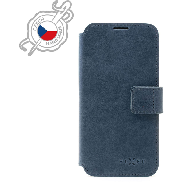 Кожен калъф Fixed ProFit Book Case, Съвместим с Apple iPhone 7/8/SE (2020/2022), Син