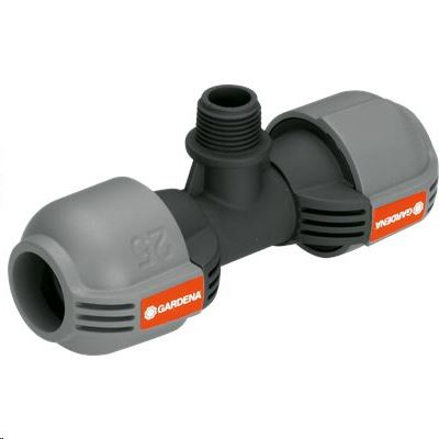 Gardena Sprinklersystem T-Stück 25 mm x 1/2"-Außengewinde