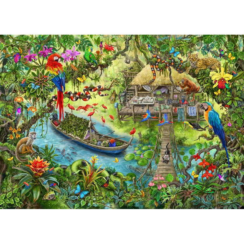 Ravensburger Exit: Dzsungel expedíció - 368 darabos puzzle (12924)