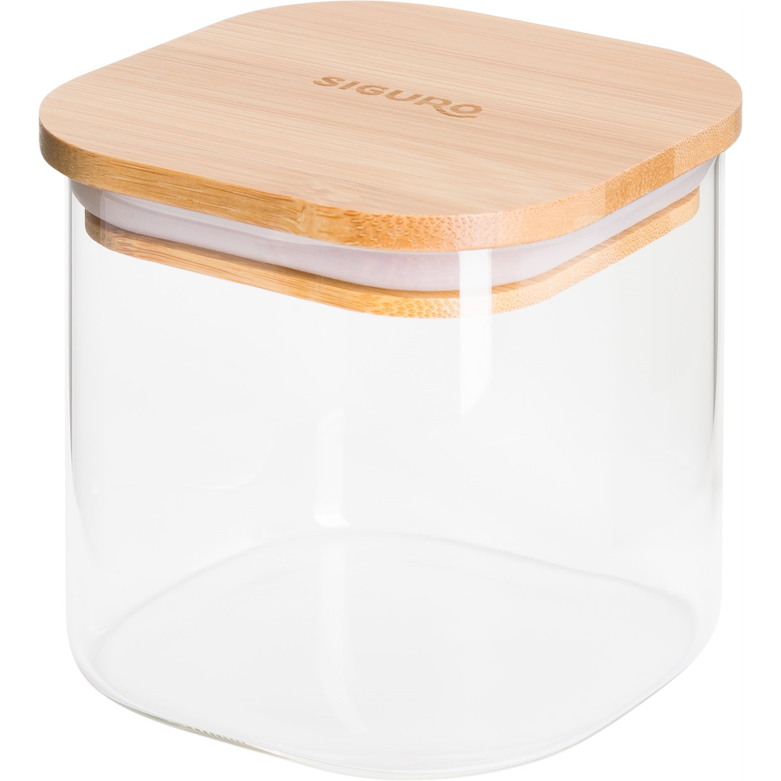 Siguro Bamboo ételtároló doboz, 0,6 l, 9,8 x 10 x 10 cm (SGR-FO-G407BB)