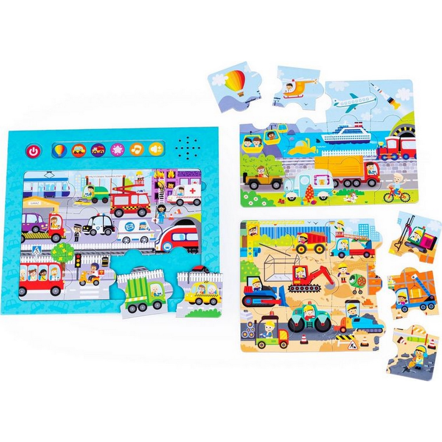 Dumel Interaktív puzzle - Járművek (36 darabos) (DG 82719)