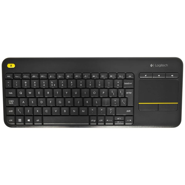 Logitech K400 Plus Tv tastiera Casa RF Wireless QWERTY Inglese UK Nero