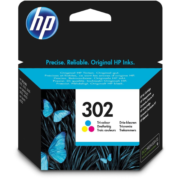 HP 302 трицветна мастилена касета 165 страници
