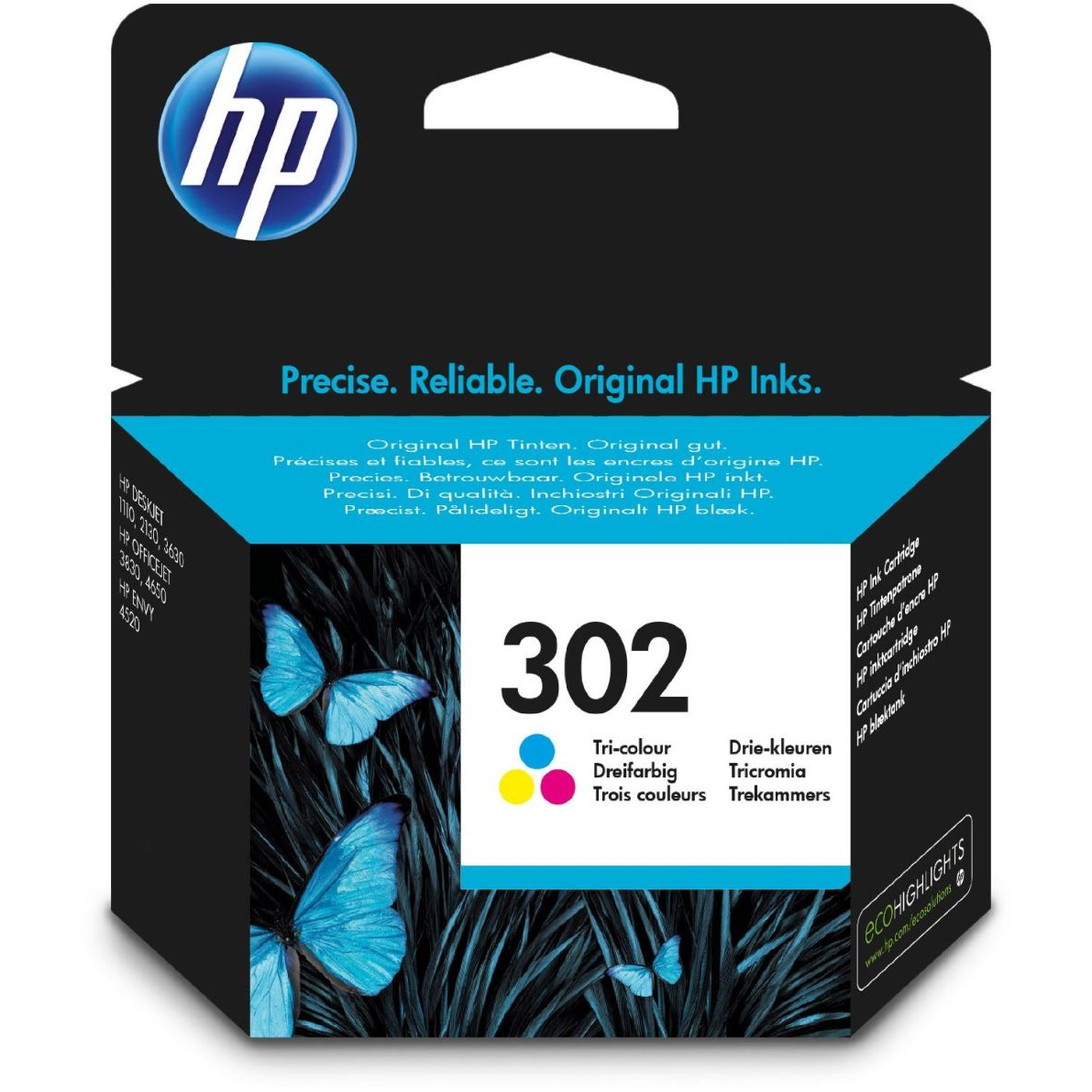 HP 302 háromszínű tintapatron (F6U65AE) (F6U65AE)