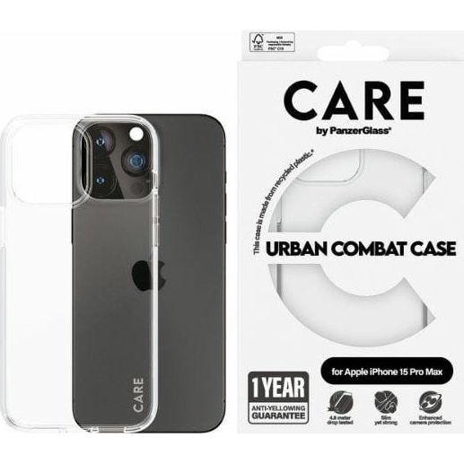 PanzerGlass Urban Combat iPhone 15 Pro Max Telefon tok - Átlátszó (1424)