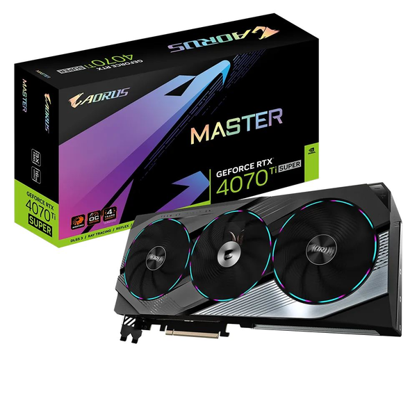Gigabyte AORUS GeForce RTX 4070 Ti SUPER MASTER 16G NVIDIA 16 GB GDDR6X