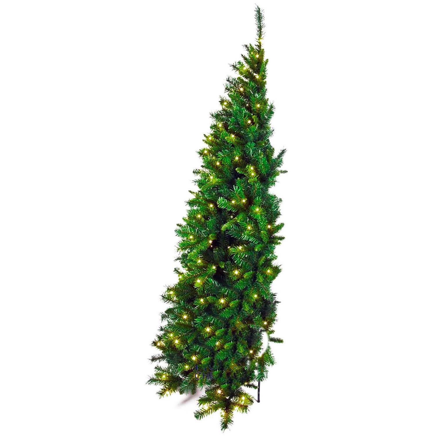 LAALU fél karácsonyfa LED világítással - Narnia, 180 cm (LAU-180NLEDPOL)