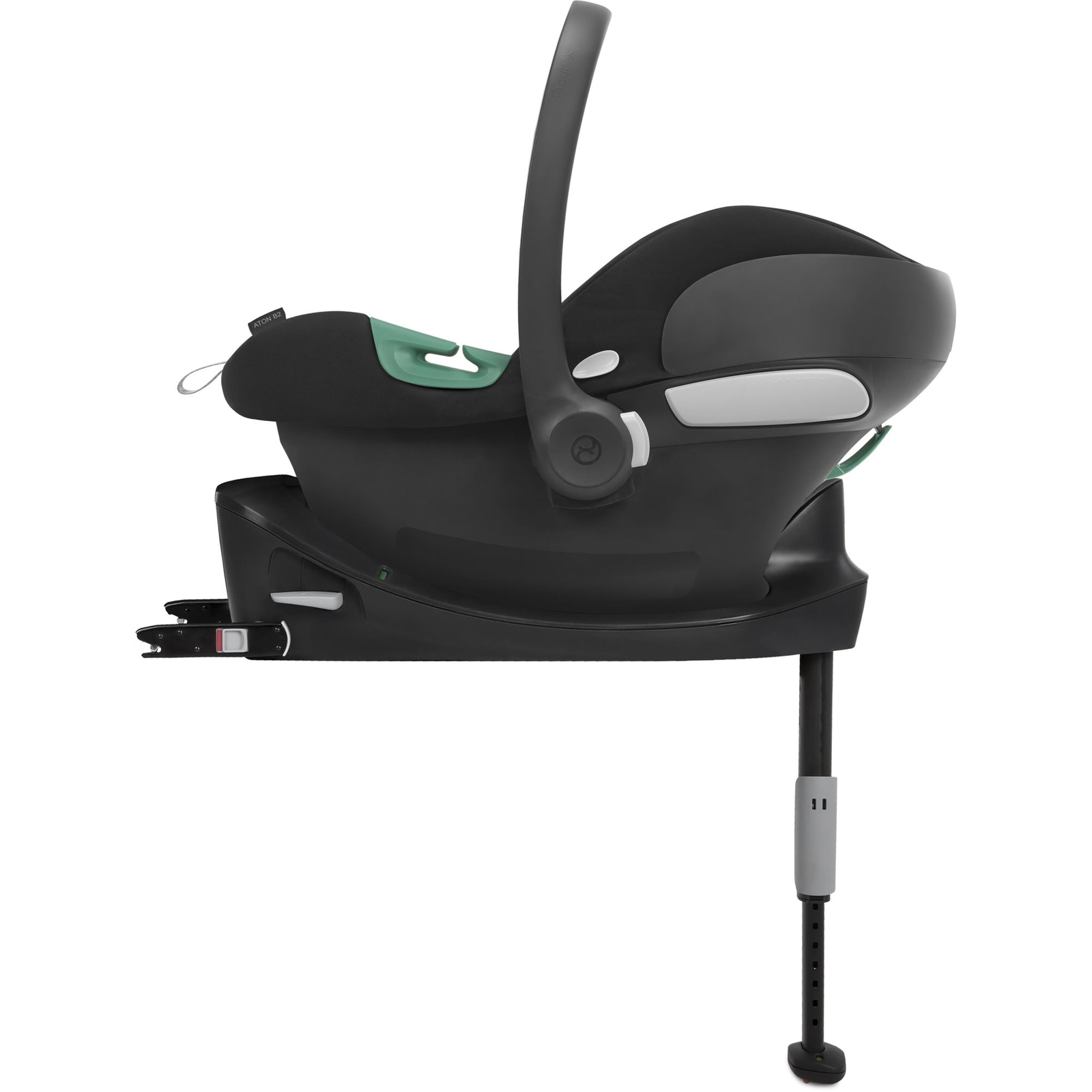 CYBEX Aton B2 i-Size Gyerekülés Base ONE bázistalppal Volcano Black (4063846220243)