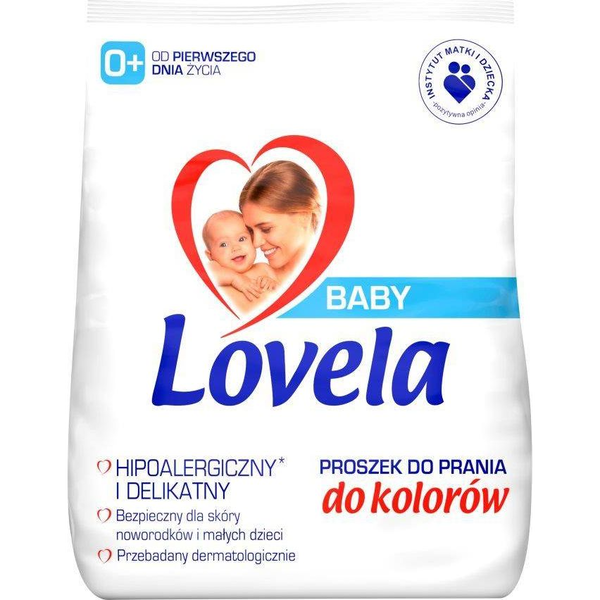 Lovela Baby hipoalergiczny proszek do prania ubranek niemowlęcych i dziecięcych do kolorów 1,3kg