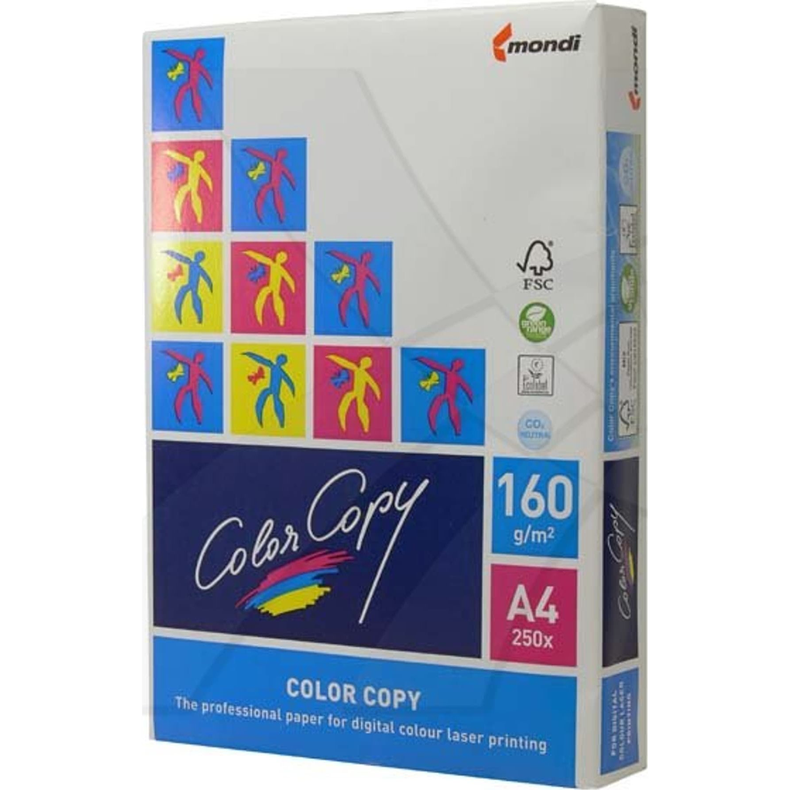 Color Copy Papier kserograficzny Color copy, A4, 160 g/m2, biały, 250 arkusza, spec. do kolorowych laser.