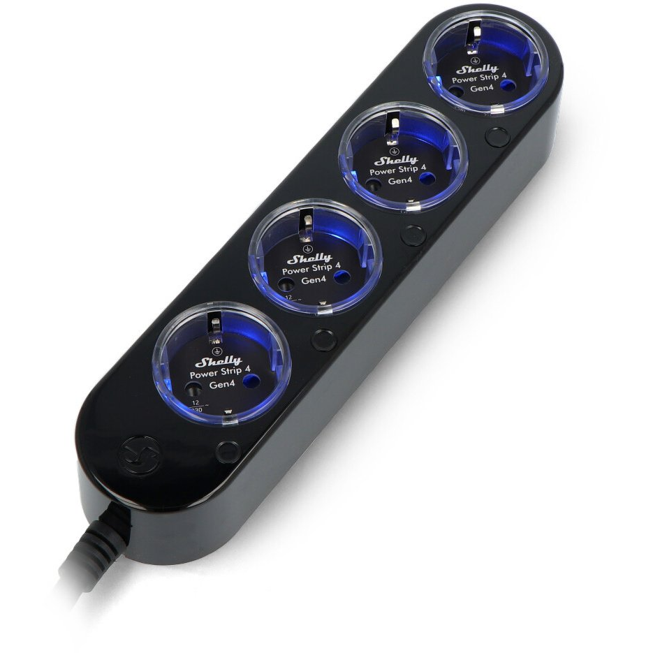 Shelly Power Strip 4 Gen4 schwarz Dugalj (Shelly_PS4_Gen4_s)