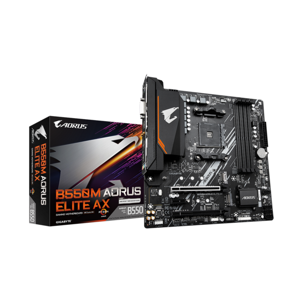 GIGABYTE B550M AORUS ELITE AX дънна платка AMD B550 Гнездо AM4 микро ATX