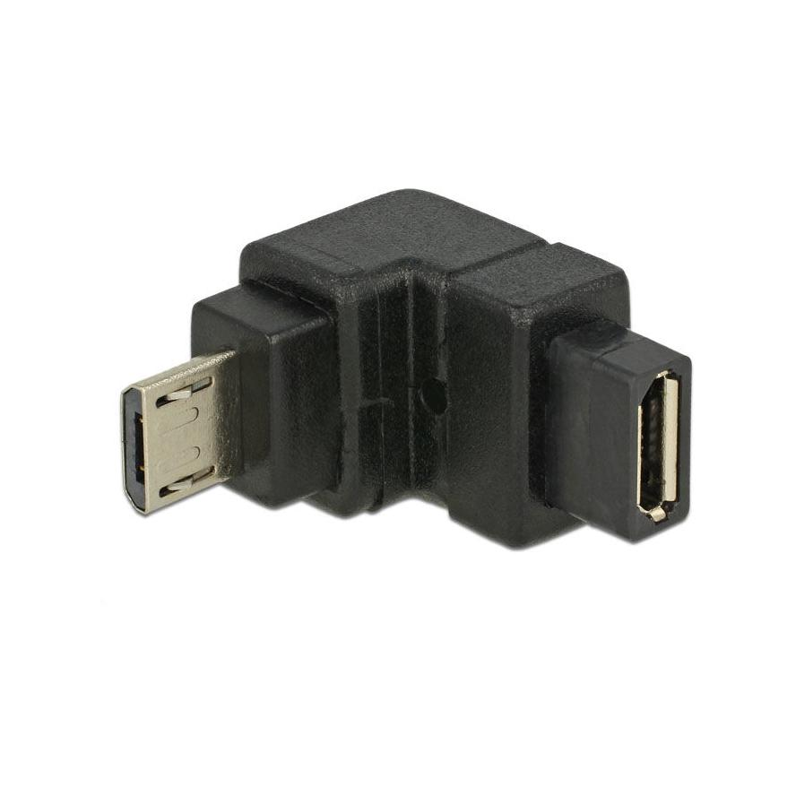 ADA Delock 65668 USB2.0 micro-B apa > USB2.0 micro-B anya lefelé adapter (65668)