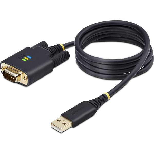 StarTech.com 1P3FFCB-USB-SERIAL seriële kabel Zwart USB Type-A RS-232