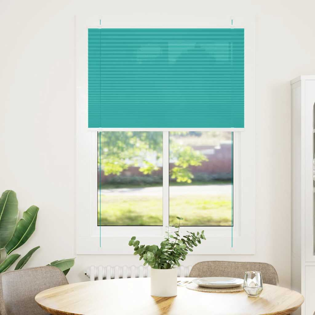 pliszírozott redőny Benzinzöld 85x150 cm szövetszélesség (4015395)