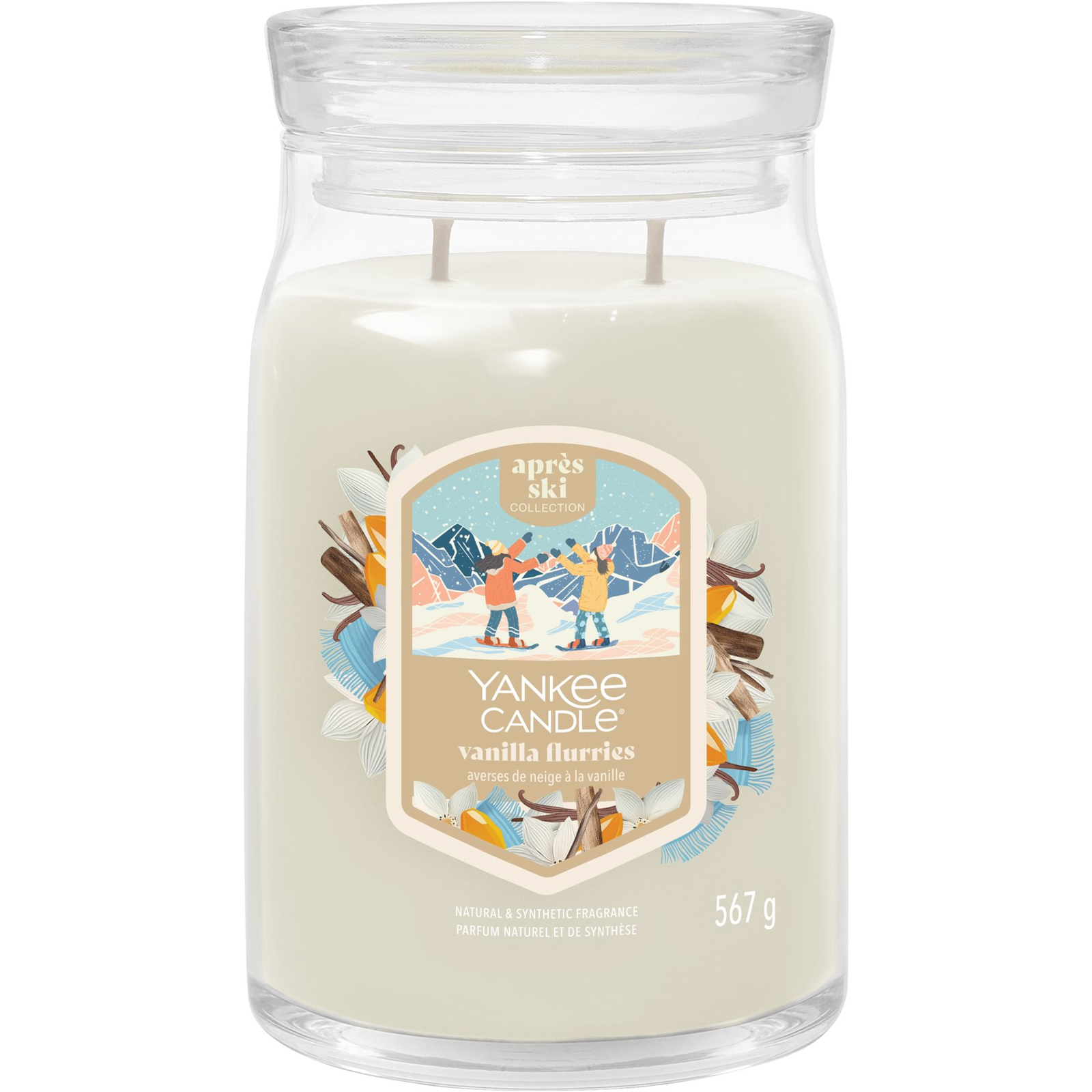 YANKEE CANDLE Signature Vanilla Flurries 567 g (5038581167251)