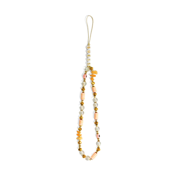 GUESS PHONE STRAP GUSTBOHP BROWN BEADS BOHEMIA OBESEK ZA TELEFON