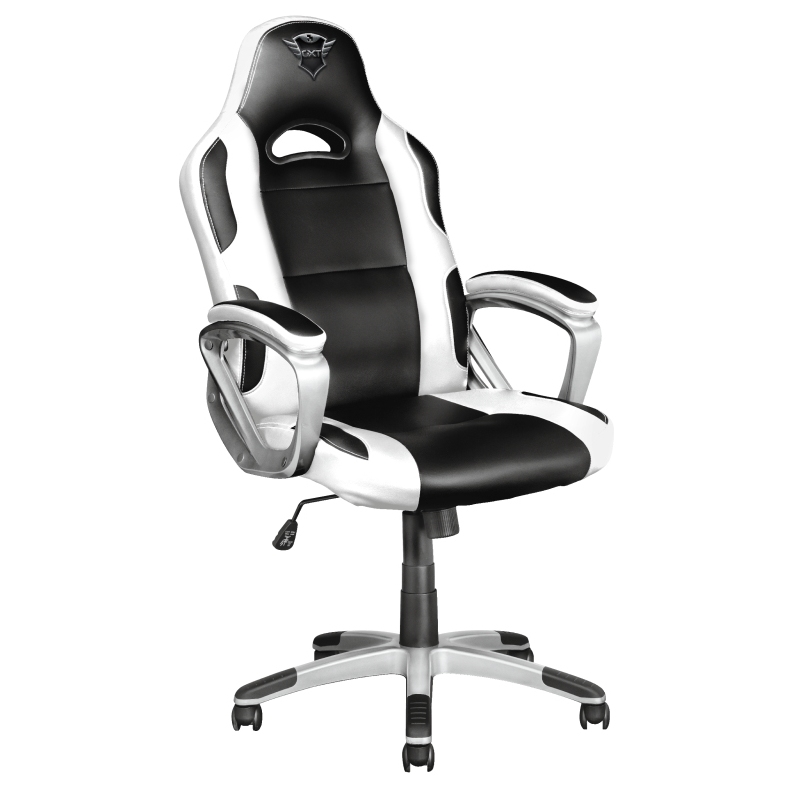 Trust GXT 705W PC gamer szék Fekete, Fehér (23205)