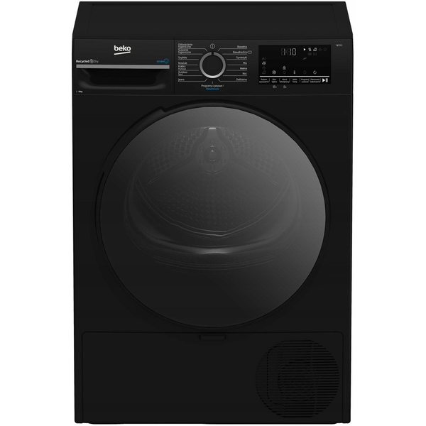 Beko BM3T48249PBDC ruhaszárító Szabadonálló Elöltöltős 8 kg Fekete