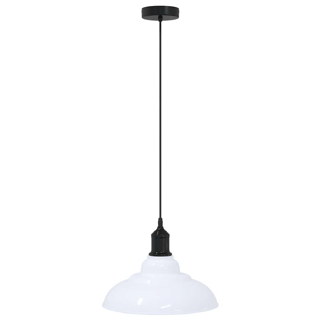 függőlámpa Magassága állítható E27 fényes fehér Ø 31 cm fém (4103442)