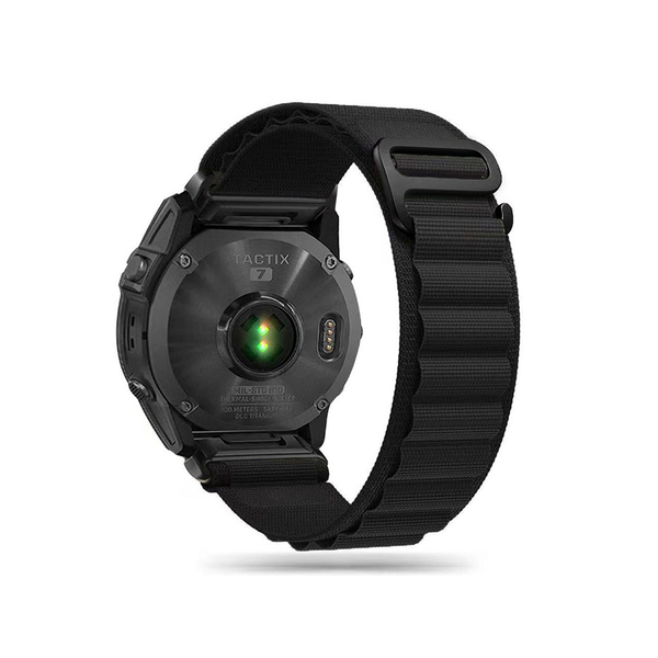 Текстилна каишка Tech-Protect Nylon Pro, съвместима с Garmin Fenix 3/5X/3HR/5X Plus/6X/6X Pro/7X Black
