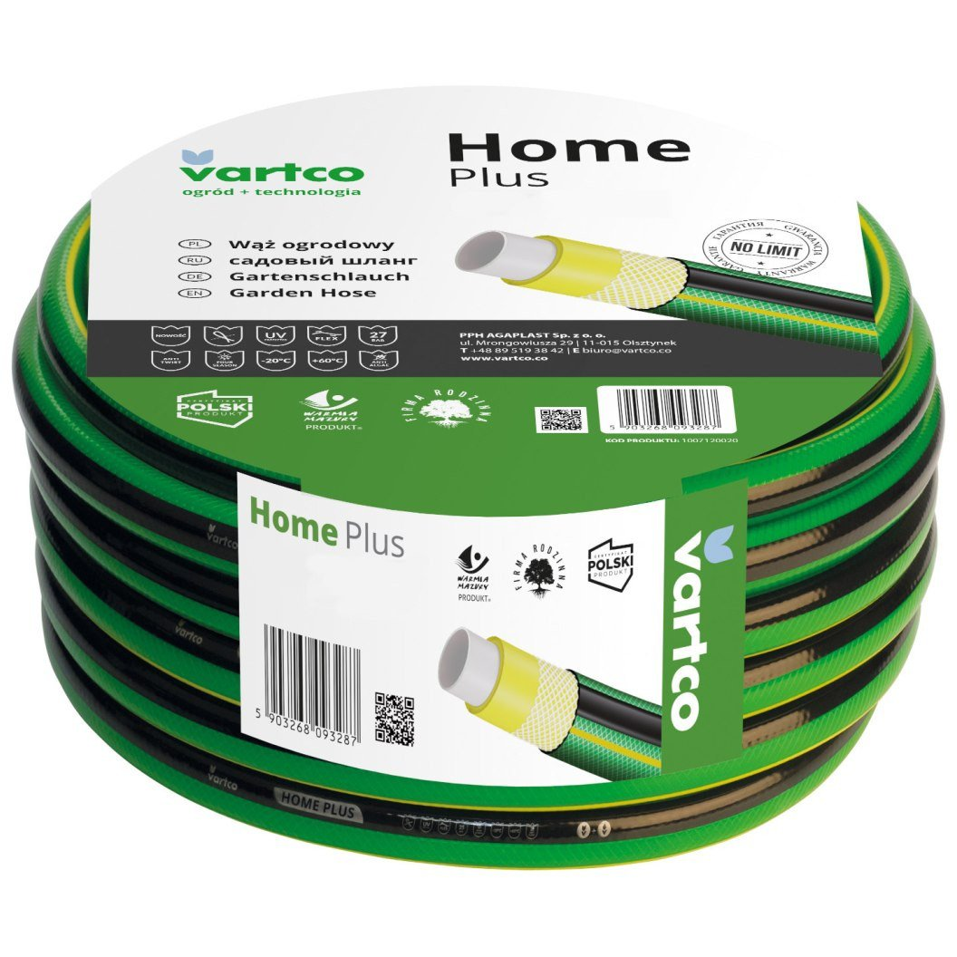 Agaplast Vartco Home Plus 3/4" Kerti Tömlő 30 m (CEN-77364)